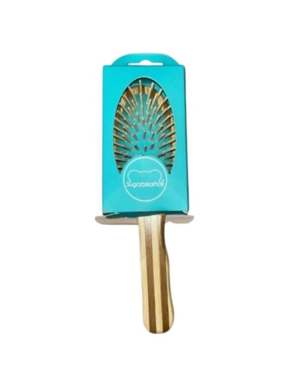 Sugarbear Gentle Detangling Bamboo Hair Brush Sugarbearhair Natural Wood Bristle